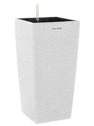 Кашпо RATTAN OLA DOM 14 л белый
