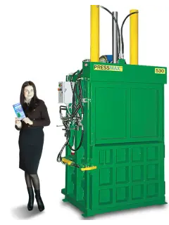 Гидравлический вертикальный пакетировочный пресс PRESSMAX ™ 530