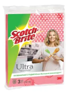 2. Салфетка универсальная Scotch-Brite® ULTRA с ароматом клубники
