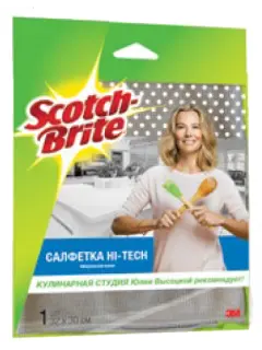 Салфетка микроволоконная Scotch-Brite® Hi-Tech для техники 32*30