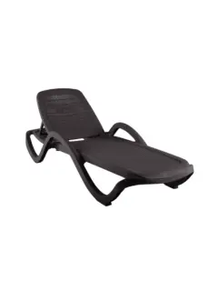 Шезлонг CAPRI плетеный шоколадный