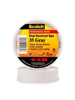 Scotch® 35 Изолента ПВХ Высшего Класса, серая