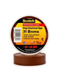 Scotch® 35 Изолента ПВХ Высшего Класса, коричневая