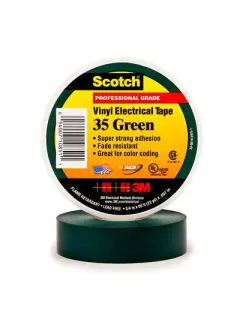 Scotch® 35 Изолента ПВХ Высшего Класса, зеленая