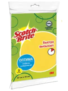 3. Салфетка универсальная Scotch-Brite® ОПТИМА 32*38